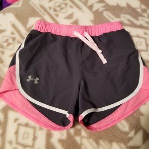 Youth size mediums Under Armour shorts